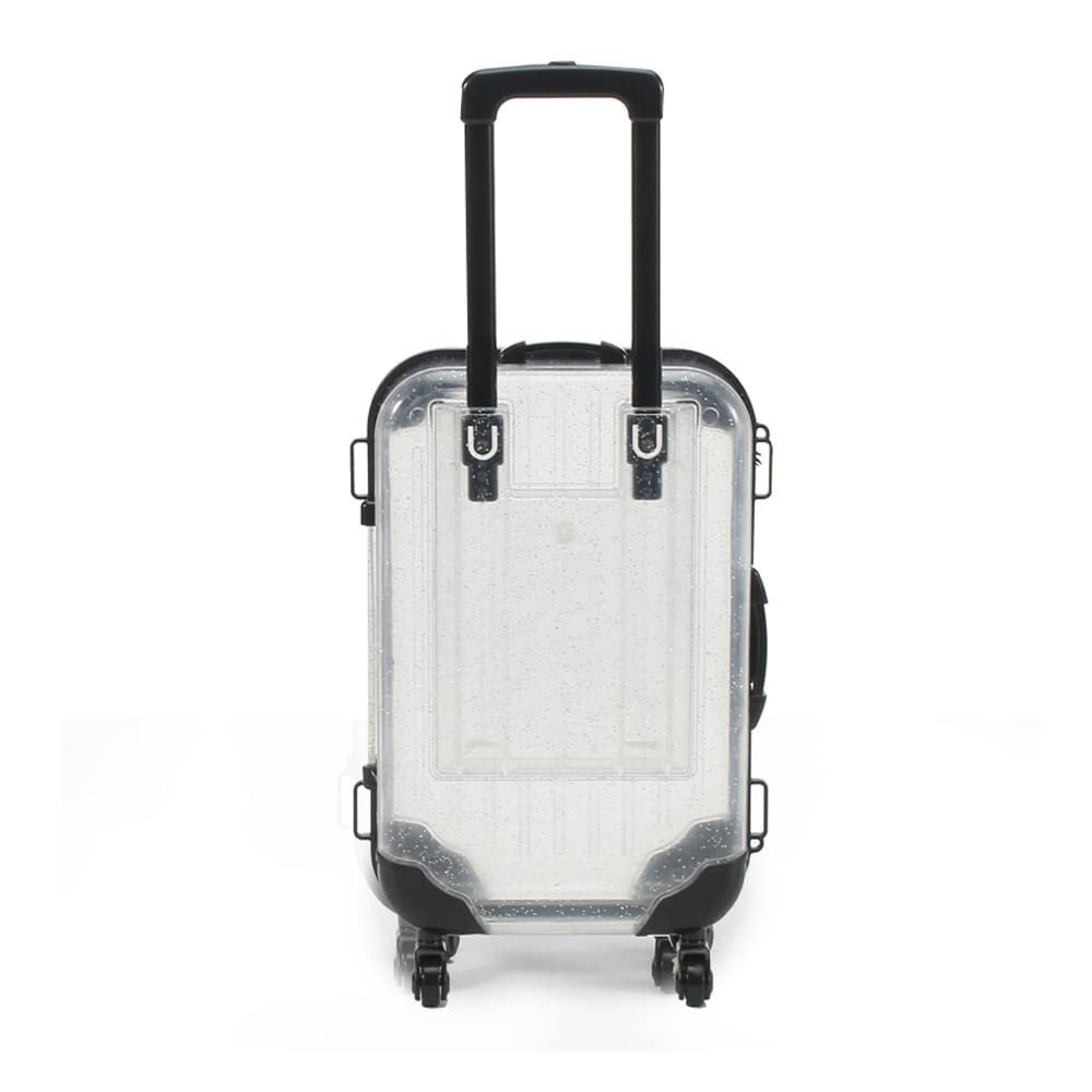 HBZGTLAD 10pcs false eyelashes packaging box pink luggage lashes suitcase mink lashes packing fluffy and curly case empty (B-white)