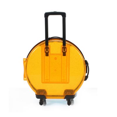 HBZGTLAD 10pcs false eyelashes packaging box pink luggage lashes suitcase mink lashes packing fluffy and curly case empty (D-yellow)