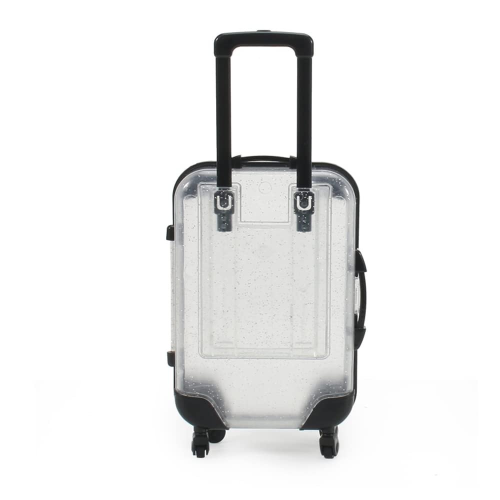 HBZGTLAD 10pcs false eyelashes packaging box pink luggage lashes suitcase mink lashes packing fluffy and curly case empty (A-white)