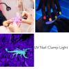 uv Led Nail Lamp, uv Lamp for Gel Nails, Mini Nail Led Lamp, LED Nail Dryer for Gel Nails, 360 Degrees Adjustment Nail Gooseneck Lamp, for Gel/French Nail/Acrylic Nails/Regular Polish view 2