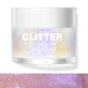LANGMANNI Holographic Body Glitter Gel for Body, Face, Hair and Lip.Color Changing Glitter Gel Under Light. Vegan & Cruelty Free-1.35 oz (3# Neon Violet) view 2