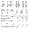 TKKUY 153Pcs Piercing Kit: 12G, 14G, 16G, 20G Needles & 316L Stainless Steel Jewelry for Nose, Belly, Lip, Ear & More view 2