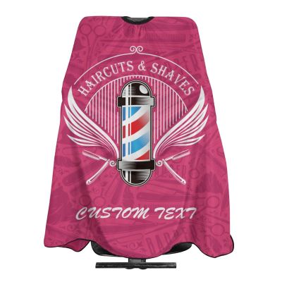 Custom Barber Cape Hairdresser Cape, Add Your Photo Text Logo Personalized Barbershop Salon Cape for Men, Customized Hair Cutting Cape for Home Salon Barbershop
