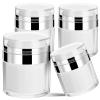 Airless Pump Jars Empty Refillable Cosmetic Air Pump Jars Bottles Airless Travel Lotion Containers With Lid for Skincare Cream (15ML/30ML/50ML,4pcs) view 1