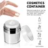 Airless Pump Jars Empty Refillable Cosmetic Air Pump Jars Bottles Airless Travel Lotion Containers With Lid for Skincare Cream (15ML/30ML/50ML,4pcs) view 2