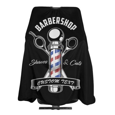 Custom Barber Cape Hairdresser Cape, Add Your Photo Text Logo Personalized Barber Salon Cape for Men, Customized Hair Cutting Cape for Home Salon Barbershop