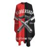 Custom Barber Cape Hairdresser Cape, Add Your Photo Text Logo Personalized Red Salon Cape for Men, Customized Hair Cutting Cape for Home Salon Barbershop view 3