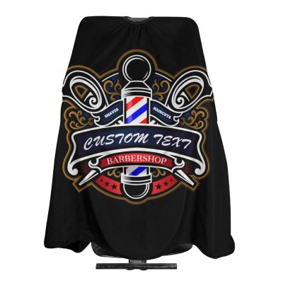 Custom Barber Cape Hairdresser Cape, Add Your Photo Text Logo Personalized Barber Salon Cape for Men, Customized Hair Cutting Cape for Home Salon Barbershop