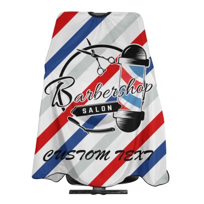 Custom Barber Cape Hairdresser Cape, Add Your Photo Text Logo Personalized Barbershop Salon Cape for Men, Customized Hair Cutting Cape for Home Salon Barbershop
