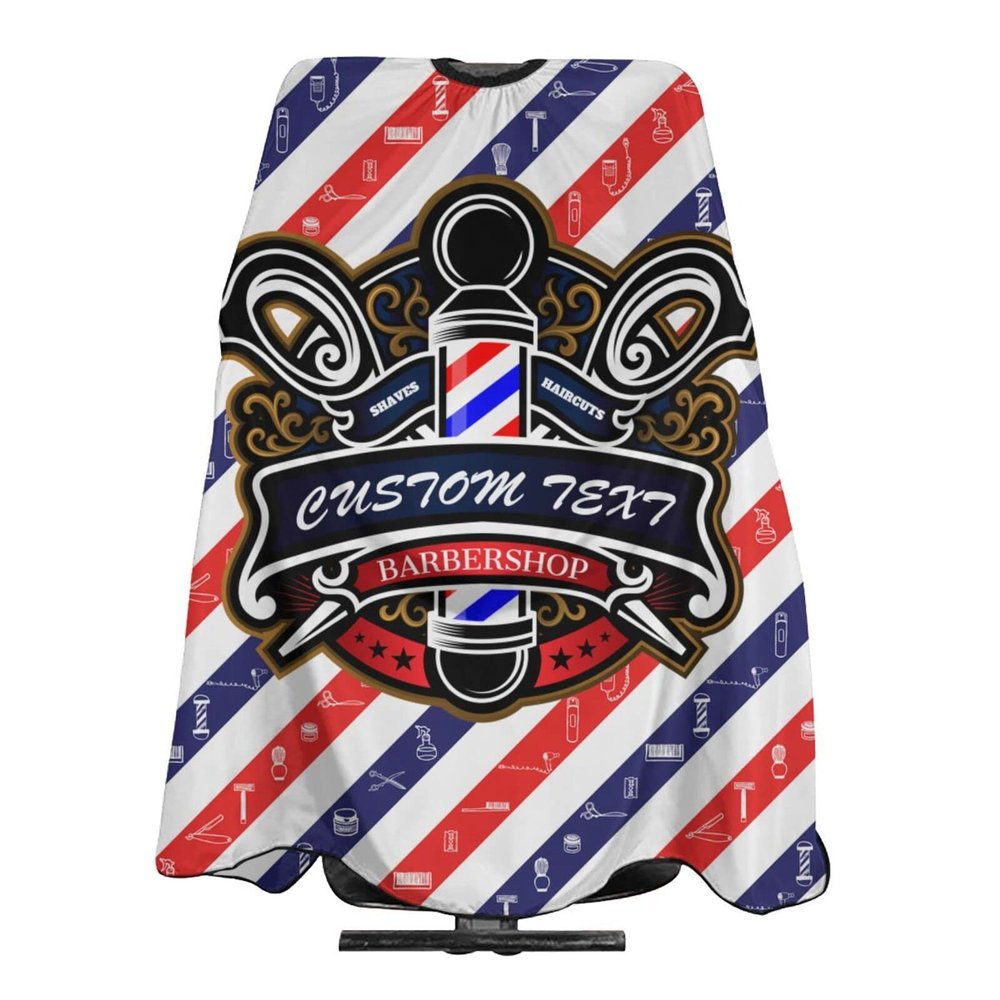 Custom Barber Cape Hairdresser Cape, Personalized Salon Cape for Men, Customized Hair Cutting Cape for Home Salon Barbershop