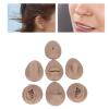 Focket 7PCS Piercing Practice Model, Silicone Ear Model Flexible Model Body Parts Tongue Model Model Mouth Model Nose Model Navel Model for Jewelry Display Teaching Tool (Dark view 4