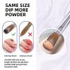 Acrylic Nail Brush, Pure Handmade Oval Shape (Size #8/10/12/14/16/18/20) Kolinsky Nail Art Brushes for Acrylic Application Nail Extension, Professional Nail Art Brush Manicure for Women (20#) view 4