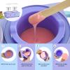 Silicone Wax Warmer Liner 14oz Pot Liner for Waxing Replacement Microwave Easy to Clean Reusable 3pcs Non-Stick Wax Silicone Bowl Diameter 9cm view 2