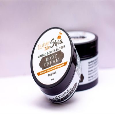 Butter Me Shea, Mango & Shea Butter Body Cream (Tropical) with Mango Peach Fragrance~ Natural skin nourishing agents (3.53)
