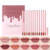 Gireatick 12 Colors High Pigmented Smooth Lip Liner Set, Long Lasting Fade Resistant Lip Pencil, Smudge-proof & Waterproof Red Nude Matte Velvet Lipstick Pen, Professional Lip Liner Set view 1