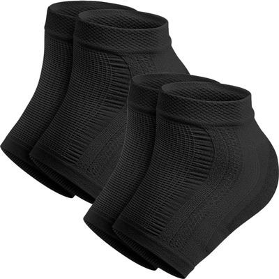 FRCOLOR Gel Heel Sleeves Moisturizing Socks for Cracked Heels Foot Care Cover for Dry Feet Pain Relief Suitable for Men and Women