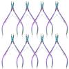 8 Pieces Cuticle Trimmer Stainless Steel Cuticle Nippers Pointed Blade Dead Skin Cutter Clipper Remover Scissors Manicure Tools for Fingernails and Toenails(Vivid Color) view 1