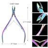 8 Pieces Cuticle Trimmer Stainless Steel Cuticle Nippers Pointed Blade Dead Skin Cutter Clipper Remover Scissors Manicure Tools for Fingernails and Toenails(Vivid Color) view 2