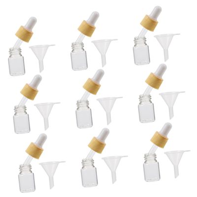 SHERCHPRY 20pcs Dropper Bottles Funnels Travel Dispense Bottles Multi-use Fragrance Empty for Oils Lotions Serums