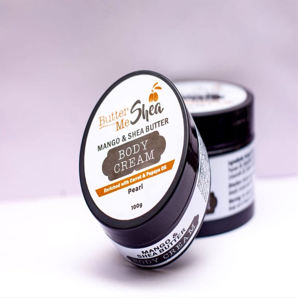 Butter Me Shear, Mango & Shea Butter Body Cream (Pearl), with Caramel Goodness & Cappuccino Hazelnut Fragrance, Natural Nourishing agents for all skin types (3.53)