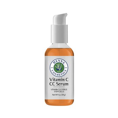 Henna Cosmetics Vitamin C Serum for Face | Cc Serum with Citrus Stem Cells & Hyaluronic Acid | Skin Care Brightening Facial Serum Vitamin C Face Serum | All Skin Types 1 Oz.