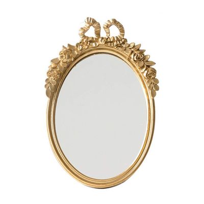 SUNESA Makeup Mirror European-Style Cosmetic Mirror Desktop Mirror Decorative Mirror Girl Literary and Art Vintage Makeup Mirrors Bathroom Mirrors Makeup Mirror (Color : 1)