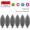 Spring Cuban Twist hair Grey Marley Twist Braiding Hair 16 inch Wrapping Marley Hair for Soft Faux Locs Springy Afro Kinky Twist Crochet Hair Braiding Twisted Up Springy Afro Twist Hair Extensions view 2