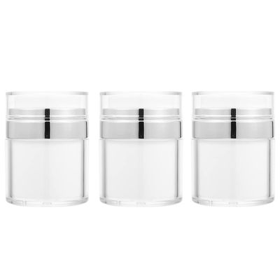 FOMIYES 3pcs Acrylic Cosmetic Jars Portable Cream Containers for Travel Lightweight Lotion Storage Wide Opening for Skincare and Products