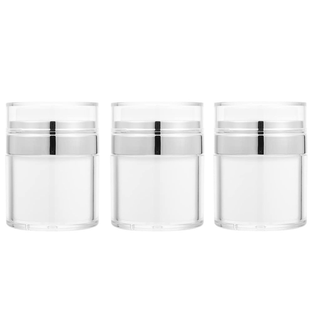 FOMIYES 3pcs Acrylic Cosmetic Jars Portable Cream Containers for Travel Lightweight Lotion Storage Wide Opening for Skincare and Products