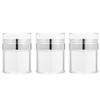 FOMIYES 3pcs Acrylic Cosmetic Jars Portable Cream Containers for Travel Lightweight Lotion Storage Wide Opening for Skincare and Products view 1