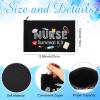 26 Pcs Nurse Survival Kit Cosmetic Bag Funny Gift for Nurse Practitioner Makeup Toiletry Nurse Bag Nurses Week Gifts Travel Zipper Nurse Pouch for Nurses School Birthday Teens, Black view 2