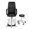 Eastmagic Pedicure Chair Hydraulic Lift Nail Tech Chair 360 Degrees with Rolling Stool, Foot Bath Basin view 2
