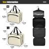UMIRIKO Cornsilk Hanging Toiletry Travel Bag for Women and Men Waterproof Makeup Cosmetic Organizer for Toiletries Accessories M 20824 view 3