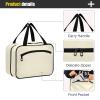 UMIRIKO Cornsilk Hanging Toiletry Travel Bag for Women and Men Waterproof Makeup Cosmetic Organizer for Toiletries Accessories M 20824 view 4