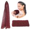 Adeton African Net Sponge, Authentic, Real, Black Owned, Exfoliating Bath Wash Cloth, Net Sponge, Body Exfoliator, Sapo, Shower Bath Accessories, Back Foot Scalp Scrub, Dead Skin Remover (Burgundy) view 1