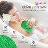 Adeton Sapo African Net Sponge, Exfoliating Body Scrubber, Body Exfoliator, Long Net Sponge, 17 Colors, Shower Bath Accessories, Back Foot Scalp Scrub, Flat Dead Skin Remover Body Wash (Green) view 4
