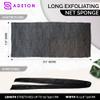 Adeton African Net Sponge, Authentic, with Knots, Exfoliating Bath Wash Cloth, Real Sapo, Black Owned, Long Sponge, Body Exfoliator, Shower Accessories, Back Foot Scalp Scrub Dead Skin Remover (Black) view 2