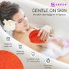 Adeton African Net Sponge, Exfoliating Body Scrubber, Body Exfoliator, Long Net Sponge, 17 Colors, Sapo, Shower Bath Accessories, Back Foot Scalp Scrub, Flat Dead Skin Remover Body Wash (Orange) view 4