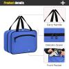 UMIRIKO Royal Blue Hanging Toiletry Travel Bag for Women and Men Waterproof Makeup Cosmetic Organizer for Toiletries Accessories M 20853 view 4