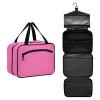 UMIRIKO Hot Pink Hanging Toiletry Travel Bag for Women and Men Waterproof Makeup Cosmetic Organizer for Toiletries Accessories L 20823 view 2