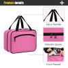 UMIRIKO Hot Pink Hanging Toiletry Travel Bag for Women and Men Waterproof Makeup Cosmetic Organizer for Toiletries Accessories L 20823 view 4