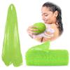 Adeton African Net Sponge, Exfoliating Body Scrubber, Body Exfoliator, Long Net Sponge, 17 Colors, Sapo, Shower Bath Accessories, Back Foot Scalp Scrub, Flat Dead Skin Remover Body Wash (Lemon) view 1