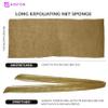 Adeton African Net Sponge, Authentic, Black Owned, Exfoliating Body Scrubber, Long Net Sponge, Body Exfoliator, Sapo, Shower Bath Accessories, Back Foot Scalp Scrub, Flat Dead Skin Remover (Dijon) view 2