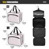 UMIRIKO Lavender Blush Hanging Toiletry Travel Bag for Women and Men Waterproof Makeup Cosmetic Organizer for Toiletries Accessories L 20859 view 3