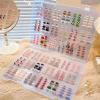 Large Clear Press on Nails Storage Box, Empty Press on Nails Packaging Box Set with Double-sided Adhesive Tape and 50 Arcylic Nail Display Stand Can Be Used to Store and Store Personal Items view 2