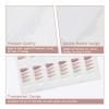 Large Clear Press on Nails Storage Box, Empty Press on Nails Packaging Box Set with Double-sided Adhesive Tape and 50 Arcylic Nail Display Stand Can Be Used to Store and Store Personal Items view 4
