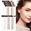7Sheets Eyebrow Tattoo Stickers 4D Hair-like Waterproof Natural Fake Eyebrow Stickers,Long Lasting Eyebrow Grooming Shaping Perfect for Women and Girls (Brown)