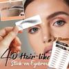 7Sheets Eyebrow Tattoo Stickers 4D Hair-like Waterproof Natural Fake Eyebrow Stickers,Long Lasting Eyebrow Grooming Shaping Perfect for Women and Girls (Brown) view 4