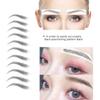 7Sheets Eyebrow Tattoo Stickers 4D Hair-like Waterproof Natural Fake Eyebrow Stickers,Long Lasting Eyebrow Grooming Shaping Perfect for Women and Girls (Black) view 2