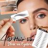 7Sheets Eyebrow Tattoo Stickers 4D Hair-like Waterproof Natural Fake Eyebrow Stickers,Long Lasting Eyebrow Grooming Shaping Perfect for Women and Girls (Black) view 3